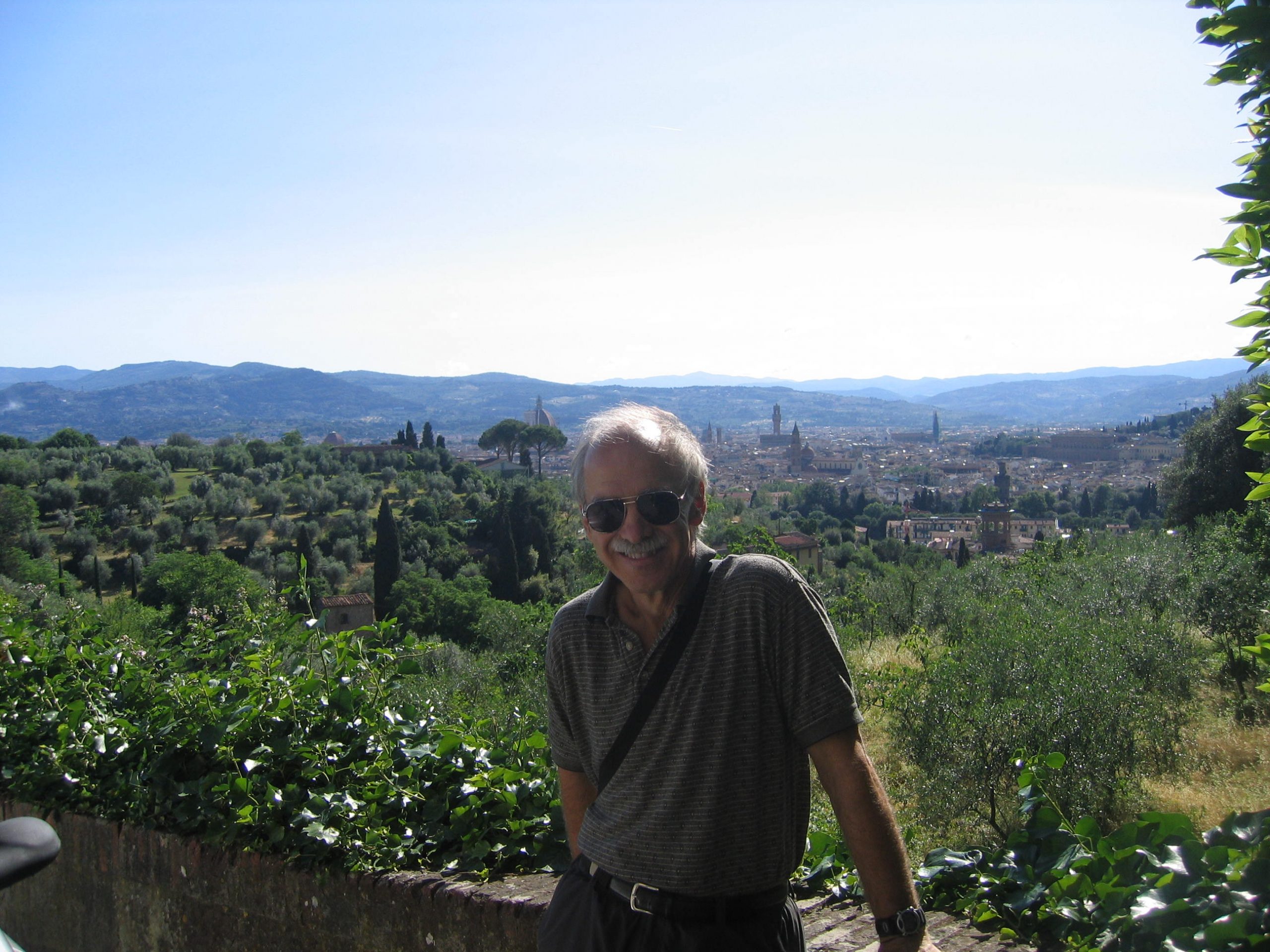 At Galileo's villa in Bellosguardo above Florence