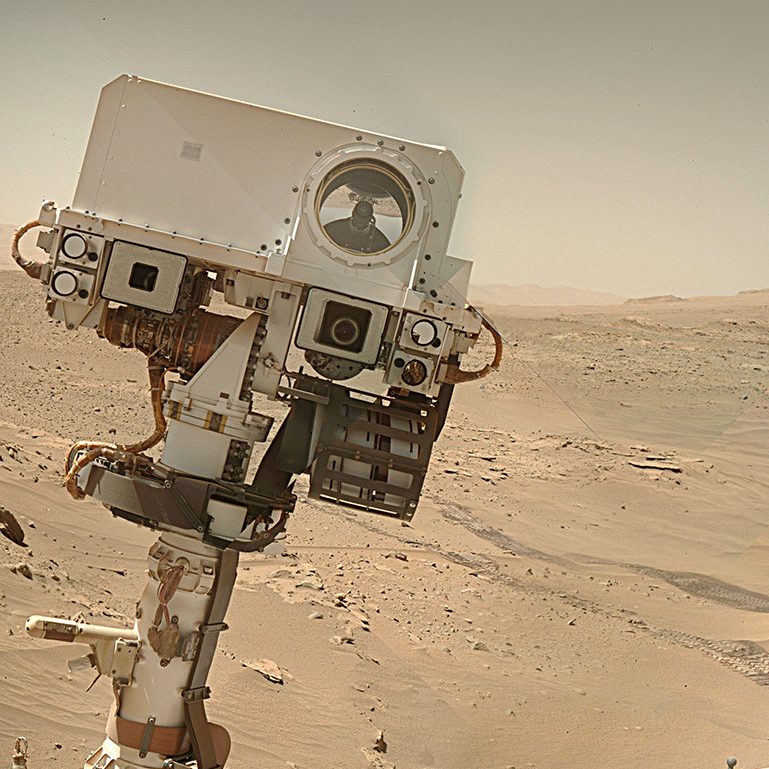 NASA Curiosity rover selfie