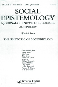 Social Epistemology Cover