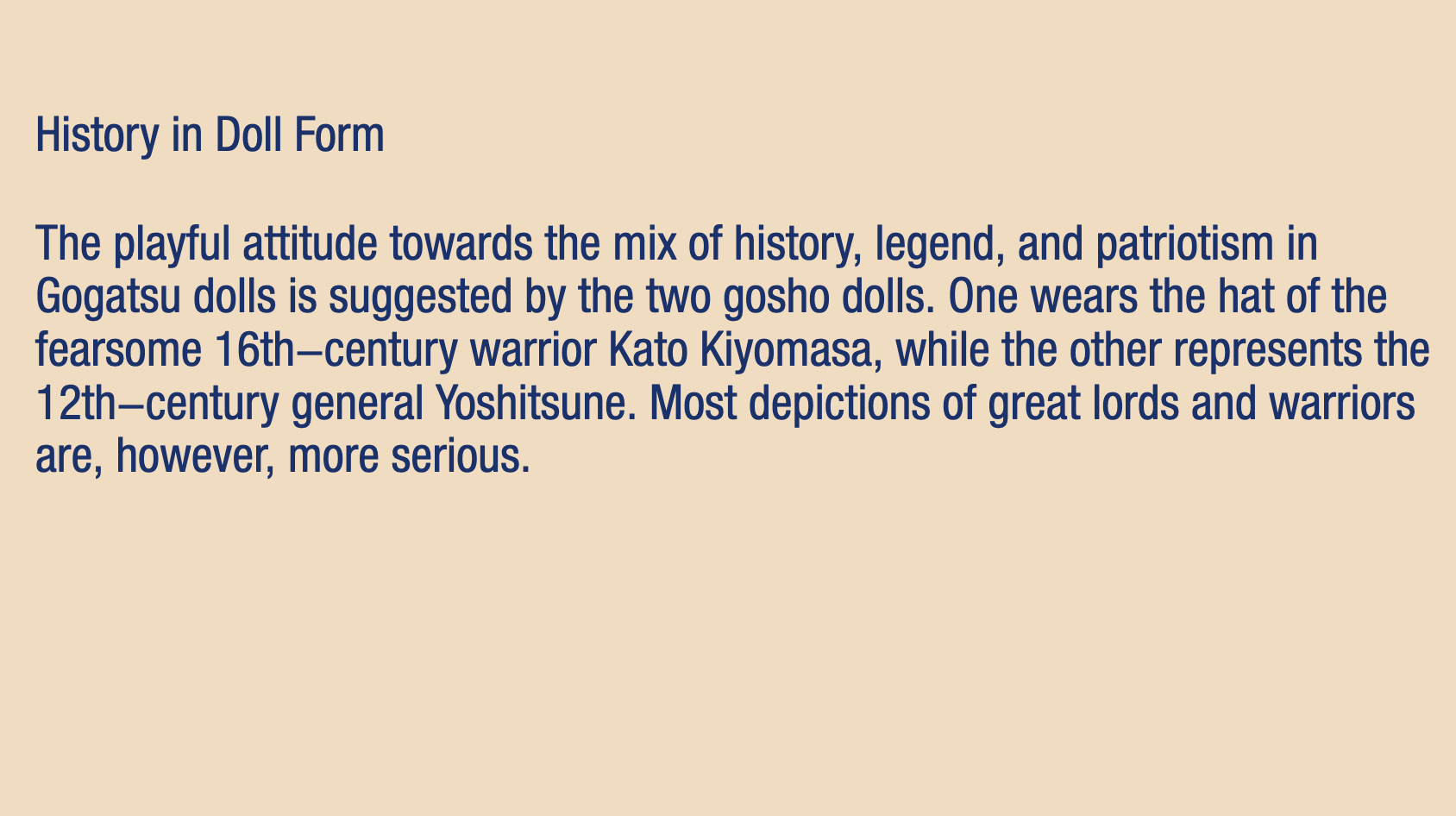 History in Doll Form