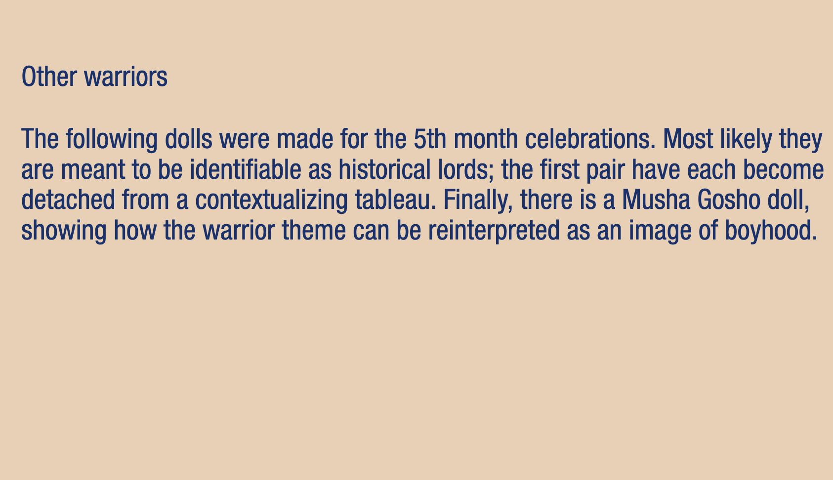 Other warriors