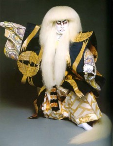 Tamasaburo Bando in the same play, after his transformation into a lion.