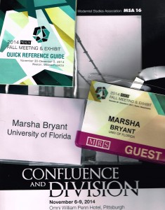 Conference Badges from MSA and MRS