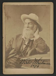 1876 photo of Walt Whitman